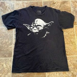 Star Wars Yoda T Shirt Black